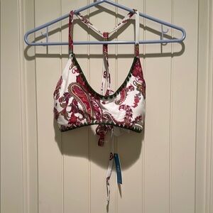 Paisley Print Bikini Top Cupshe